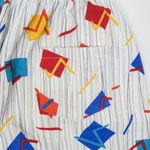 Vintage 90s Action Geometric Pattern Shorts Red Size M Photo 6