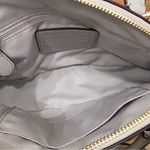 Coach Cross Grain Leather Mini Cora Dome Satchel Colorblock Gray Birch/Chalk Photo 14