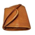 Hobo International RARE Vintage Tan Brown Leather Mini Pouch Crossbody Bag Photo 9