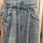 H&M  Denim Overalls Distressed Ripped Light Wash Blue Jeans Size 6 Photo 5