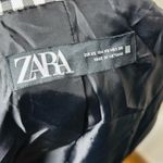 ZARA Black and White Gingham Blazer Photo 7
