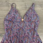 J.Crew x Liberty of London Plunge V Neck Swimsuit Tropical Prince Paisley Sz.12 Photo 3