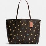 Coach  City Tote In Signature Canvas With Vintage Mini Rose Print c7274 Photo 9