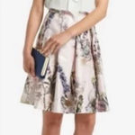 Ted Baker  Quincci Torchlit Full Floral Pleated Skirt Size 4 Photo 0