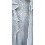 Juli of Slumbertogs Vintage Blue Floral Ruffle Maxi Dress Cottage Prairie Small Photo 2