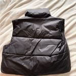 Black Cropped Puffer Vest Size M Photo 1