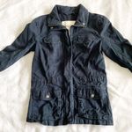 Abercrombie & Fitch Navy Twill Zip Up Jacket Photo 1