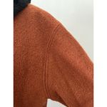 Vtg 80s Skyr wool rust Shacket L black Fur Collar old money quiet luxury grandma Orange Size L Photo 4