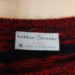 Bobbie & Brooks Size Medium M Red Black Sweater Dress Long Sleeve Warm Soft Cozy Photo 7