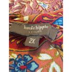 Haute Hippie Style 2X Boho Floral Ruffle Long Sleeve TunicTop whimsi fairy flowy Multiple Photo 4