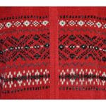 Carolyn Taylor Ladies Red Full Zip Faux Fur Fair Isle Sweater Cardigan Size XL Photo 7