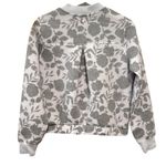 CALIA Burnout Spacer Floral Bomber Jacket S White Photo 4