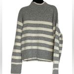 Ultra Flirt  Striped Mock-Turtleneck Sweater Photo 2