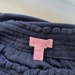 Lilly Pulitzer Nila embellished sea life off the shoulder top in true navy XXS Photo 5