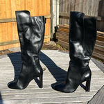 Schutz  Women's‎ knee high black leather boots size 9 Photo 0