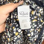 Rails Filomena Lace Inset Top Black Floral Size M Photo 3