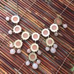 J.Crew  Gold Tone Bauble Bib Necklace Photo 4