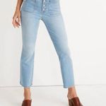 Madewell  Button Fly Cali Demi Boot Jean 26 Women’s Quince Wash Blue K7981 Photo 0
