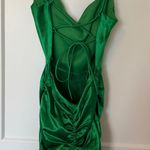 Windsor Silky Green Low-Back Mini Dress Photo 4