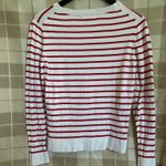 Banana Republic  Red and White Striped Sweatshirt Photo 1