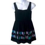 BCBGeneration Little Black Dress Sweetheart Neckline Colorblock Trim Size 10 Photo 1