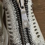 Frye Lena Rebel Leather Crackled Slip-On Sneakers Photo 4
