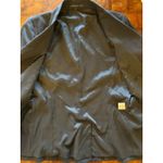 Theory  Blazer Women 6 Black Single Breasted One Button Close Stretch Ponte Photo 9