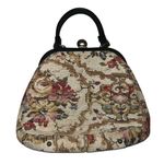 Vintage Carpetbag Handbag Needlepoint Tapestry by Jaclyn USA Photo 8