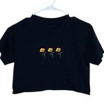 Brandy Melville  John Galt Blue Floral Crop Tee one size Photo 0