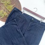 French Connection UK Style Womens Jeans Dark Blue Flare Wide Leg Plus Size 20 Photo 1