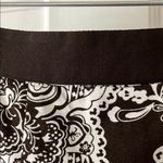 Talbots Elegant Brown and White Paisley Women's A-Line Skirt Worn Once Photo 2