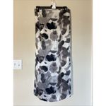 Helmut Lang  Crypsis Watercolor Strapless Silk Midi‎ Cocktail Dress Womens 6 Photo 2