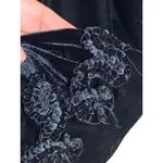 VTG Saint Tropez West Carol Little Velour Velvet Cardigan XL Black Embellished Photo 3