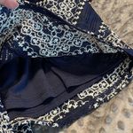 Xhilaration  medium women's navy shorts lined crochet pattern blue white Photo 2