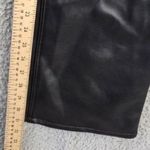 Good American NWOT  Black Faux Leather Straight‎ Leg Pants Size 8/29 Photo 3