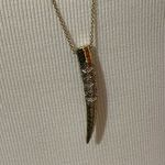 House of Harlow 1960 Gorgon Tusk Necklace Gold Photo 6