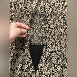 Rebecca Taylor *** Osaka Silk Blend Cream Floral Ruched Puff Sleeve Midi Dress Photo 8