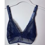 Stella McCartney  Katie Kissing stretch-lace Bralette Sz M Navy Blue NWT $160 Photo 1