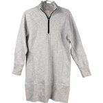 Freezia Women's Long Sleeve Quarter Zip Gray Sweater Dress Size Small Photo 0