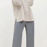 MM LaFleur Pants Womens 0 Gray Origami Suiting Wesley 1.0 Trousers Stretch Photo 0