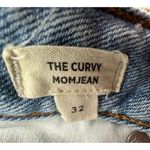 Madewell  Curvy Mom Jeans Womens 32 Light Wash Blue Distressed High Rise Stretch Photo 10