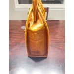 Vintage Tooled Leather Satchel Handbag Boho Chic Floral Embossed Crossbody Purse Photo 4