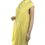 Tory Burch $395 Gigi Lemon Curd Cap Sleeve Silk Shirtdress Dress Size 8 Photo 3