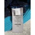 Anthropologie  Jenette Blue Crochet High Neck Halter Top Sweater Knit Tank Med Photo 4