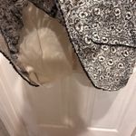 Derek Lam 10 Crosby Dress Size 12 Floral Print Tiered Short Sleeve Lined Silk Black Photo 5