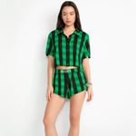 Alice + Olivia Big Feelings Madden Holiday Plaid Pajama Set NWT Women's Medium Photo 1