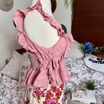 Boutique NEW Pink Eyelet Top Photo 2