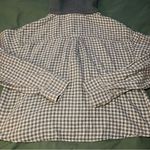 American Eagle Hoodie Womens Small Distressed Cropped Flannel Sweatshirt Grunge Photo 7