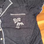 Lucky Brand Palm Tree Beach Embroidered sleep lounge Top Women's XL vacation Photo 1