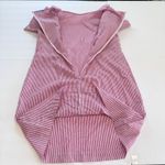 J. McLaughlin J.‎ McLaughlin Pink Striped Ruffle Cold Shoulder Crew Neck Dress Size XL Photo 8